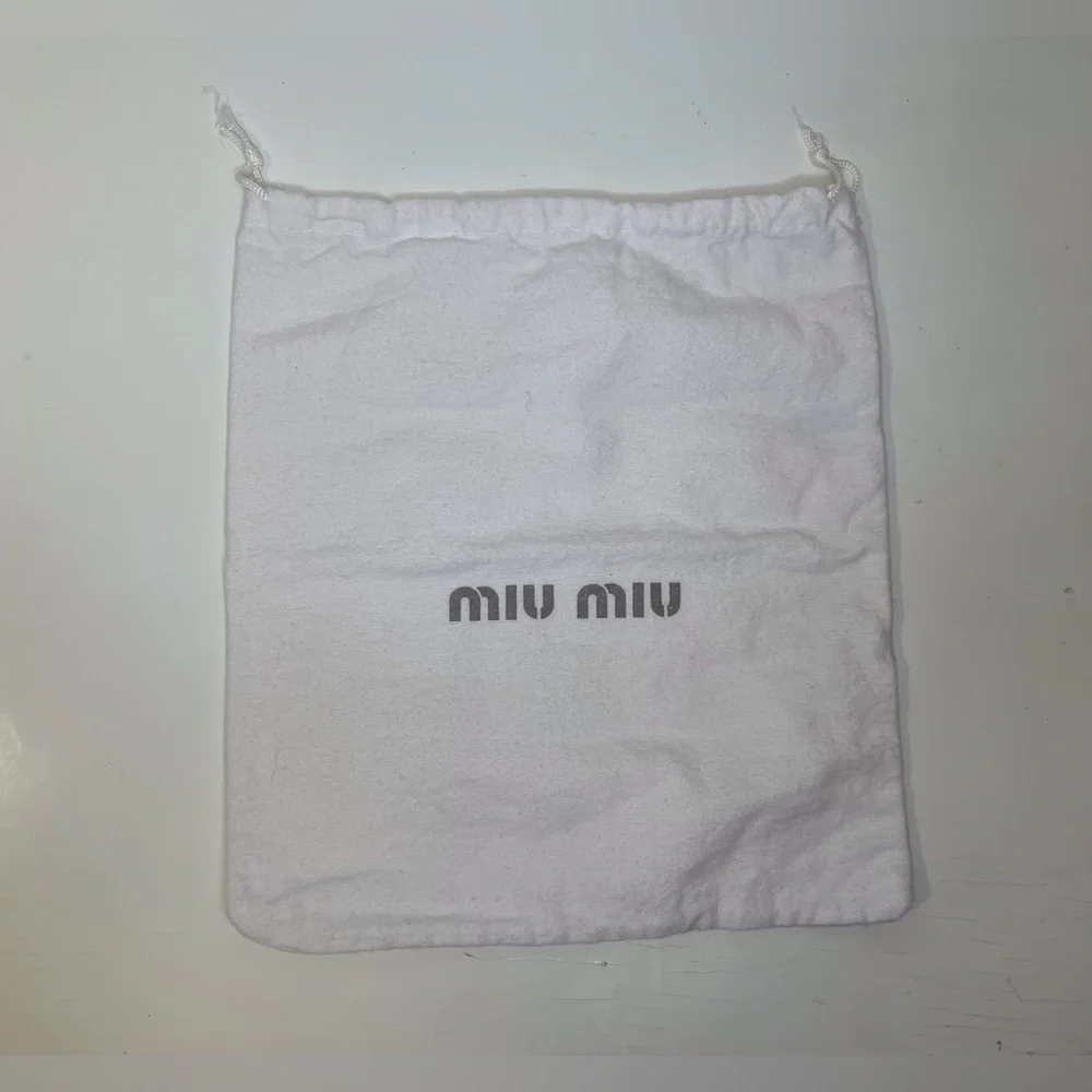 Miu Miu Cream Dust Bags 9,5”x‎ 10,5”